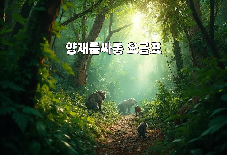 양재룸싸롱 요금표