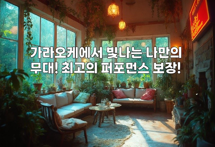 가라오케에서 빛나는 나만의 무대! 최고의 퍼포먼스 보장!