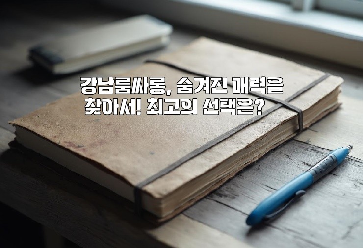 강남룸싸롱, 숨겨진 매력을 찾아서! 최고의 선택은?