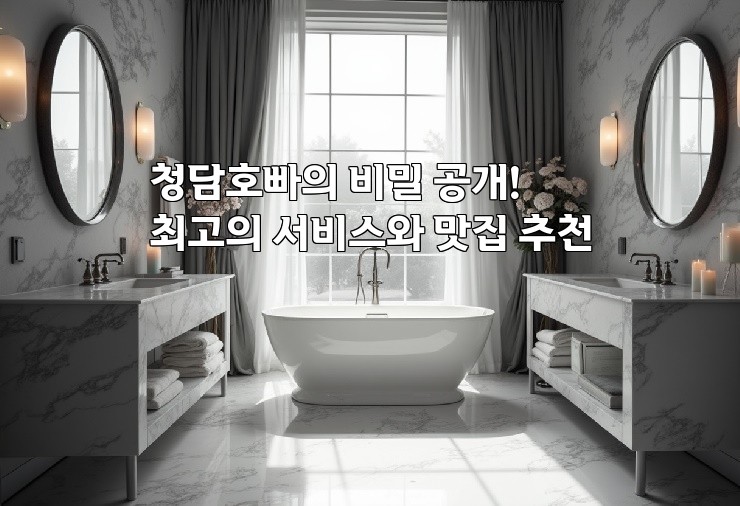 청담호빠의 비밀 공개! 최고의 서비스와 맛집 추천